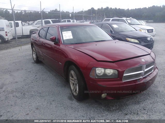 2B3KA53H96H353797 - 2006 DODGE CHARGER R/T RED photo 1