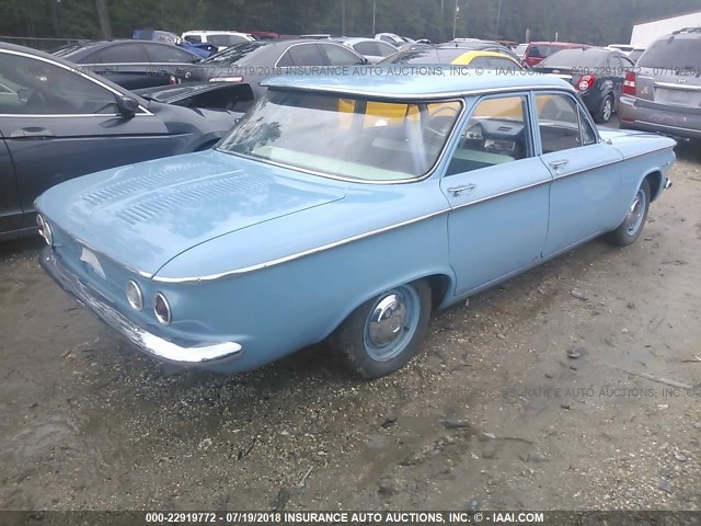 00769W260639 - 1960 CHEVROLET CORVAIRE  Light Blue photo 4