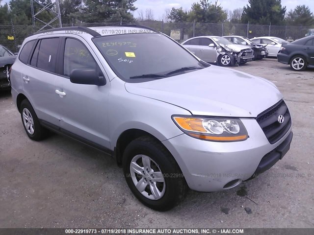 5NMSG13D59H319738 - 2009 HYUNDAI SANTA FE GLS SILVER photo 1