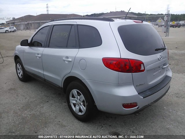 5NMSG13D59H319738 - 2009 HYUNDAI SANTA FE GLS SILVER photo 3