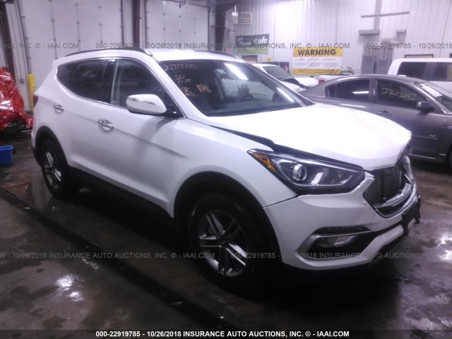 5NMZUDLB0JH097329 - 2018 HYUNDAI SANTA FE SPORT  WHITE photo 1