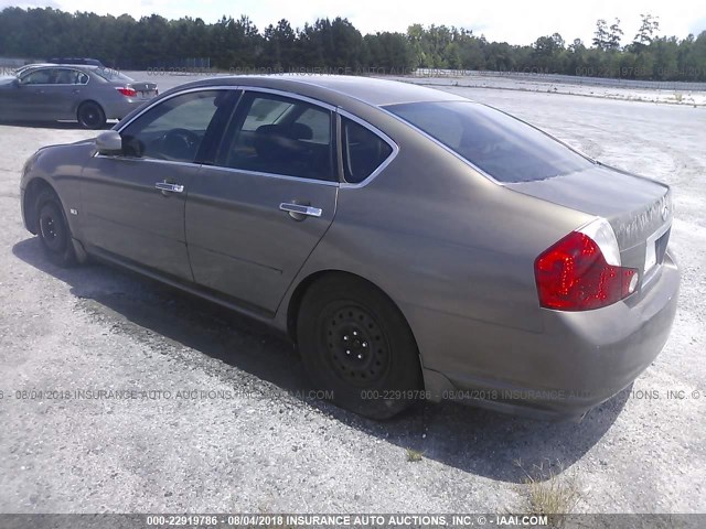 JNKBY01E46M200746 - 2006 INFINITI M45 SPORT BROWN photo 3