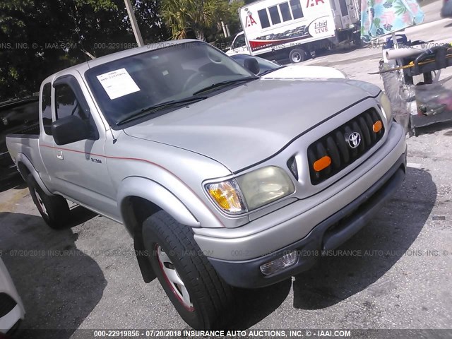 5TESN92N54Z365528 - 2004 TOYOTA TACOMA XTRACAB PRERUNNER SILVER photo 1