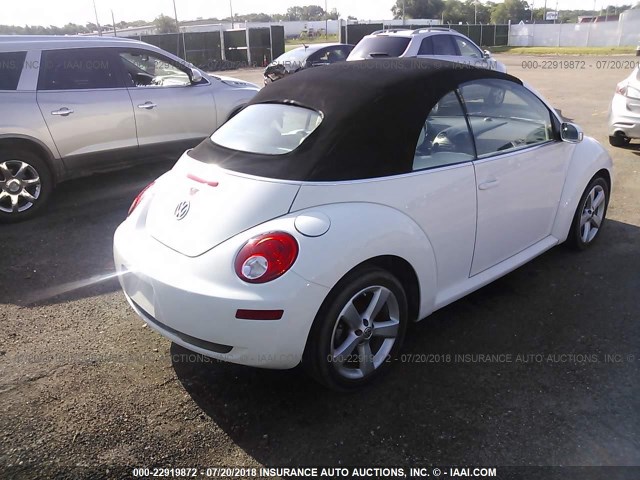 3VWFF31Y27M421785 - 2007 VOLKSWAGEN NEW BEETLE TRIPLE WHITE WHITE photo 4