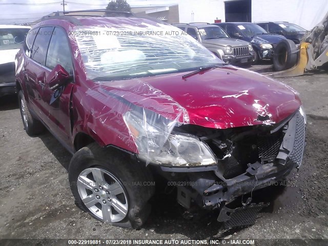 1GNKRGEDXCJ167748 - 2012 CHEVROLET TRAVERSE LT RED photo 6