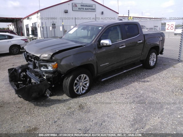 1GTG5DEN7H1237232 - 2017 GMC CANYON SLT BROWN photo 2