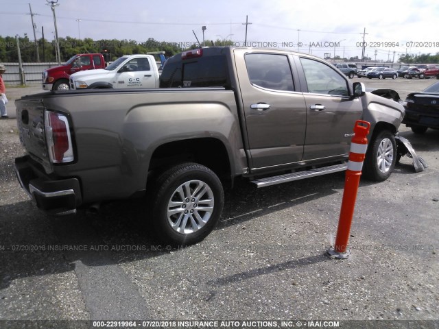 1GTG5DEN7H1237232 - 2017 GMC CANYON SLT BROWN photo 4