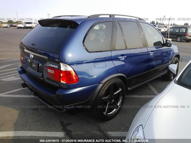 5UXFA93545LE83048 - 2005 BMW X5 4.8IS BLUE photo 4