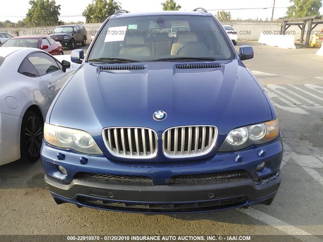 5UXFA93545LE83048 - 2005 BMW X5 4.8IS BLUE photo 6