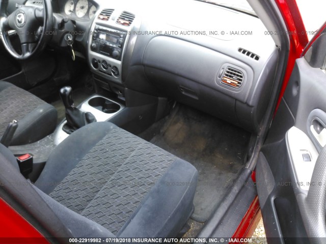 JM1BJ245531130359 - 2003 MAZDA PROTEGE PR5 红色 照片 5