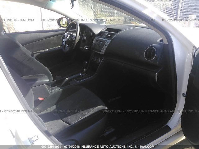 1YVHZ8BH8A5M39777 - 2010 MAZDA 6 I WHITE photo 5