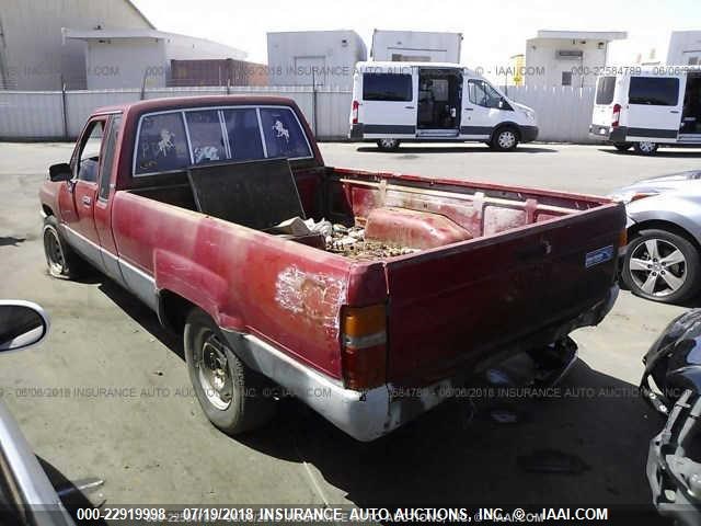 JT4RN70D3H0042808 - 1987 TOYOTA PICKUP XTRACAB RN70 DLX RED photo 3