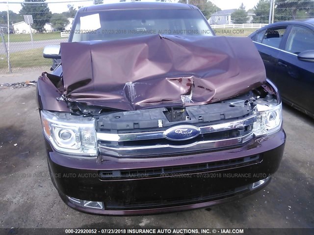 2FMDK53C89BA94389 - 2009 FORD FLEX LIMITED BROWN photo 6