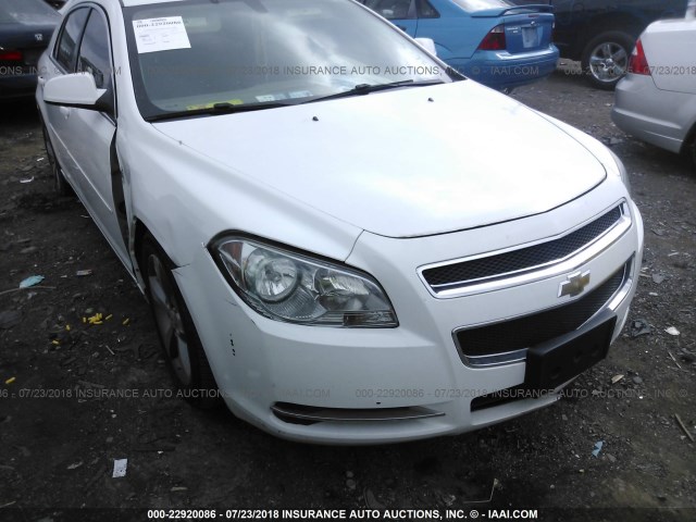 1G1ZC5EU7BF111077 - 2011 CHEVROLET MALIBU 1LT WHITE photo 6