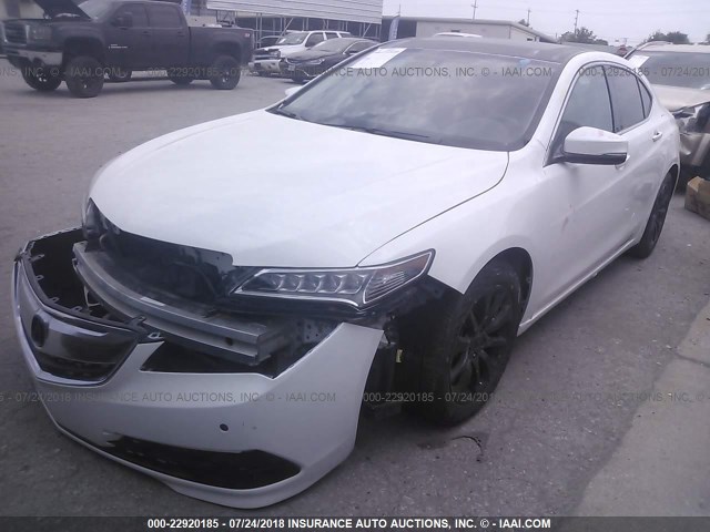19UUB1F54FA008210 - 2015 ACURA TLX TECH WHITE photo 2