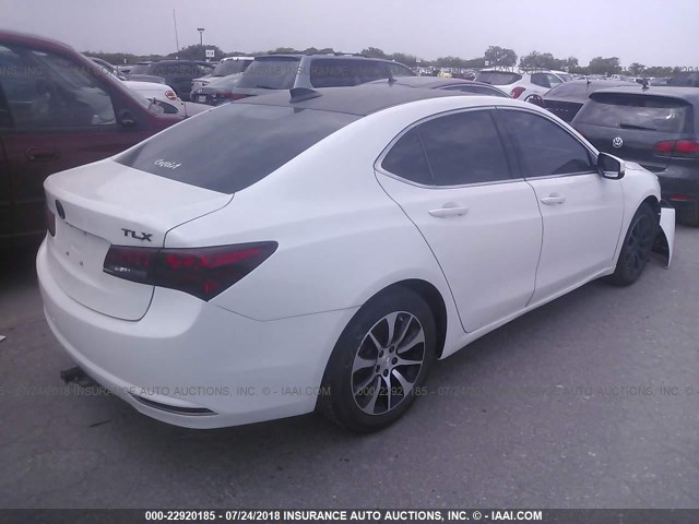 19UUB1F54FA008210 - 2015 ACURA TLX TECH WHITE photo 4