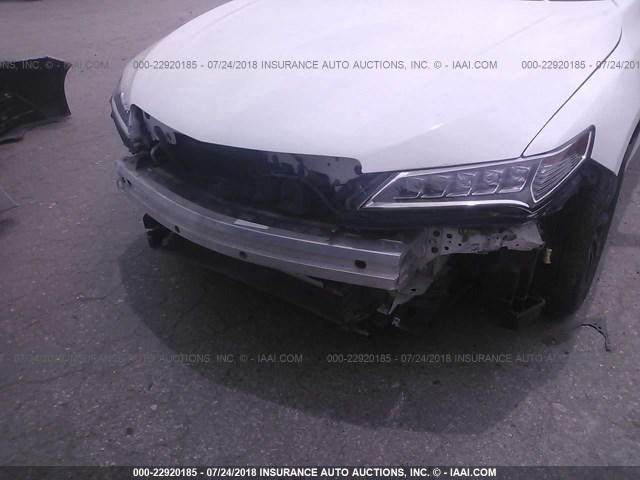 19UUB1F54FA008210 - 2015 ACURA TLX TECH WHITE photo 6