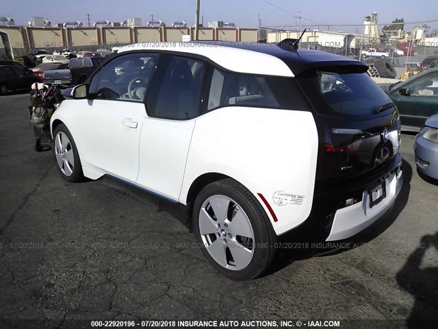 WBY1Z2C57EV285625 - 2014 BMW I3 BEV WHITE photo 3