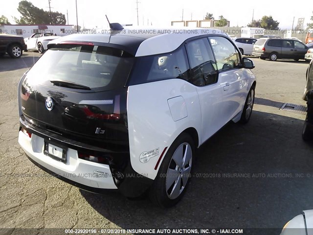 WBY1Z2C57EV285625 - 2014 BMW I3 BEV WHITE photo 4