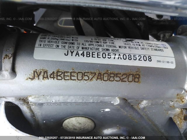 JYA4BEE057A085208 - 2007 YAMAHA XT225  BLUE photo 10