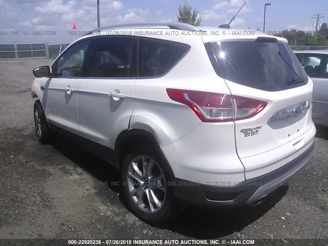 1FMCU9J97GUC48960 - 2016 FORD ESCAPE TITANIUM WHITE photo 3