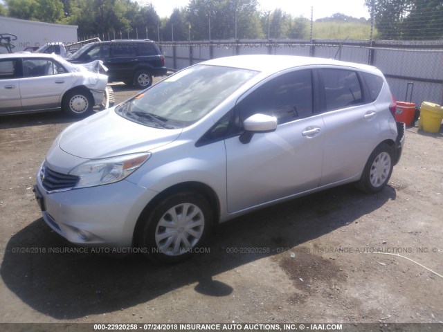 3N1CE2CP8GL353928 - 2016 NISSAN VERSA NOTE S/S PLUS/SV/SL/SR SILVER photo 2