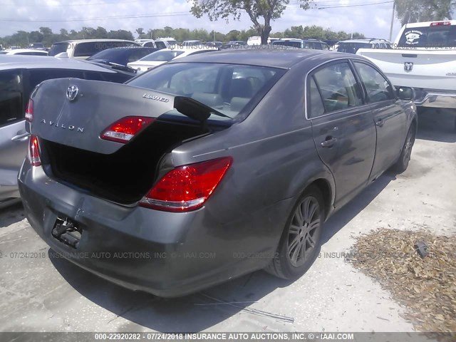 4T1BK36B46U101858 - 2006 TOYOTA AVALON XL/XLS/TOURING/LIMITED GRAY photo 4