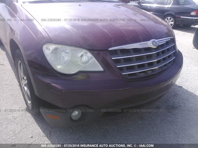 2A8GM68X68R649948 - 2008 CHRYSLER PACIFICA TOURING MAROON photo 6