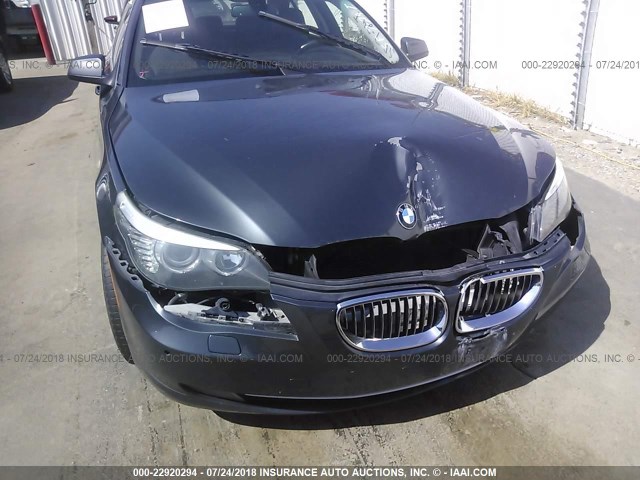 WBANV1C53AC443552 - 2010 BMW 528 XI GRAY photo 6