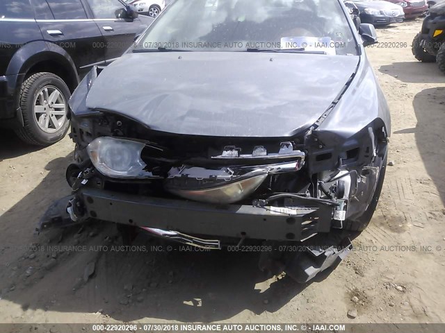 1G1ZK577484196216 - 2008 CHEVROLET MALIBU LTZ ნაცრისფერი ფოტო 6