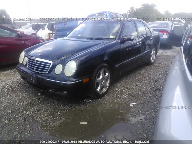 WDBJF70J41B199935 - 2001 MERCEDES-BENZ E 430 BLACK photo 2