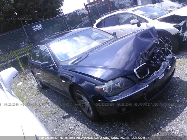 WBAHL83527DT07864 - 2007 BMW 750 I BLUE photo 1