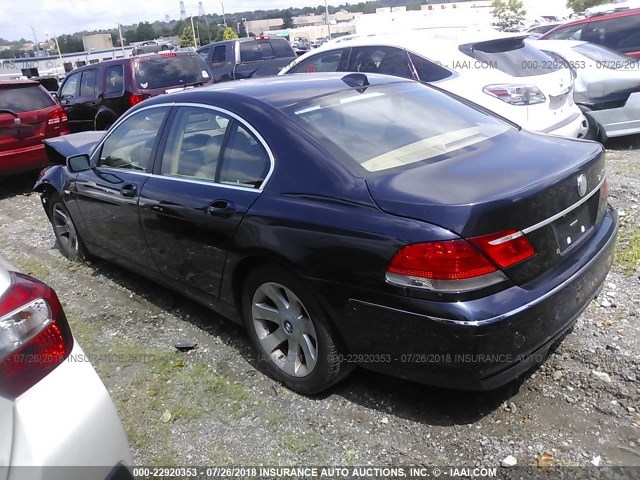 WBAHL83527DT07864 - 2007 BMW 750 I BLUE photo 3