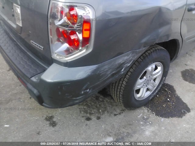 5FNYF18177B000884 - 2007 HONDA PILOT LX GRAY photo 6