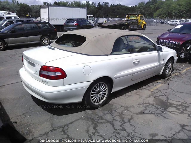 YV1NC63D84J041419 - 2004 VOLVO C70 LPT WHITE photo 4