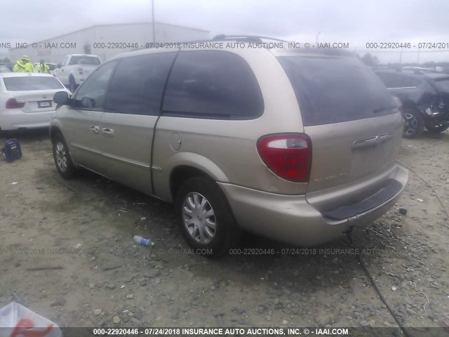 2C4GP74LX2R505737 - 2002 CHRYSLER TOWN & COUNTRY EX TAN photo 3