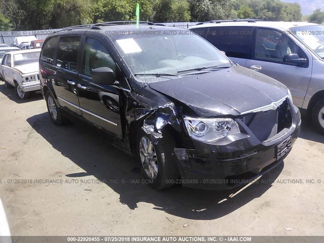 2A8HR64X08R839143 - 2008 CHRYSLER TOWN & COUNTRY LIMITED BLACK photo 1