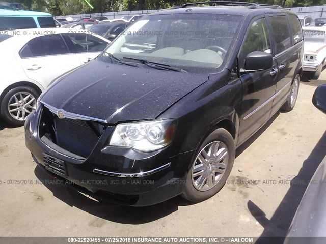 2A8HR64X08R839143 - 2008 CHRYSLER TOWN & COUNTRY LIMITED BLACK photo 2
