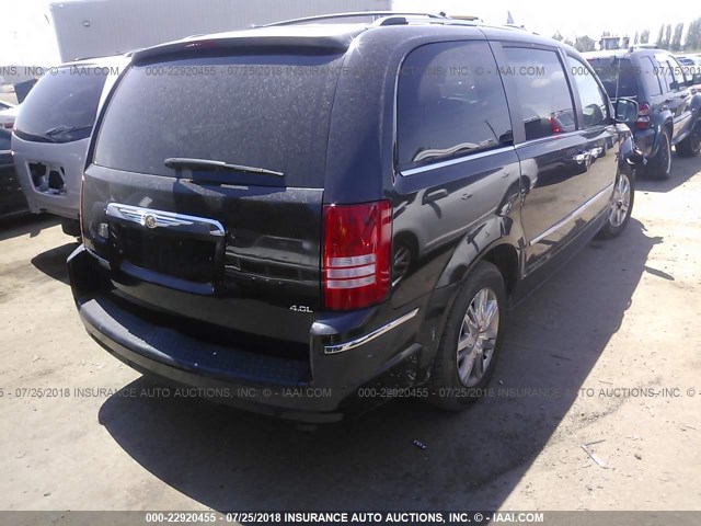2A8HR64X08R839143 - 2008 CHRYSLER TOWN & COUNTRY LIMITED BLACK photo 4