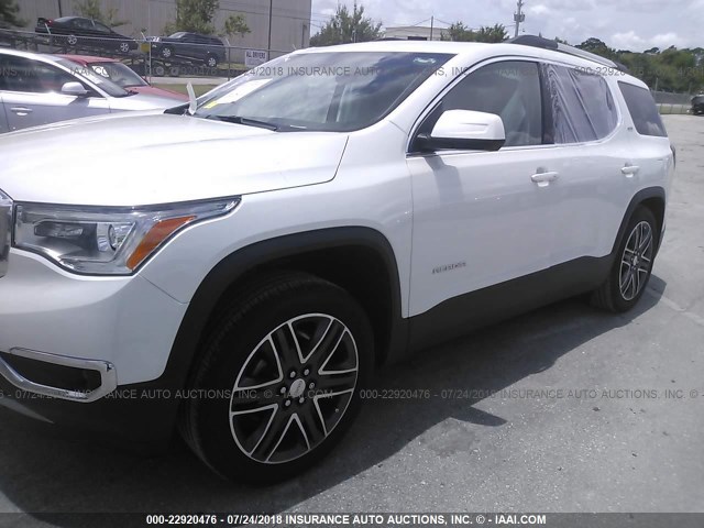 1GKKNMLS8HZ256624 - 2017 GMC ACADIA SLT-1 WHITE photo 2