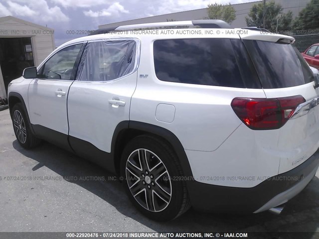 1GKKNMLS8HZ256624 - 2017 GMC ACADIA SLT-1 Biały zdjęcie 3