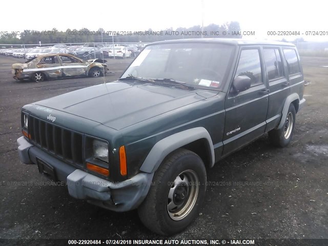 1J4FT28S9XL609996 - 1999 JEEP CHEROKEE SE GREEN photo 2