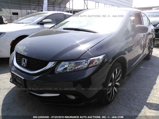 2HGFB2F90FH540797 - 2015 HONDA CIVIC EXL 黑色 照片 2