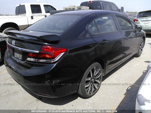 2HGFB2F90FH540797 - 2015 HONDA CIVIC EXL 黑色 照片 4