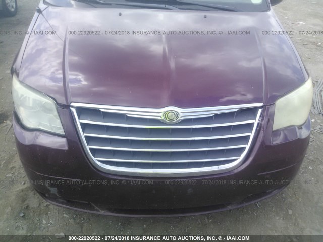 2A8HR54P58R787597 - 2008 CHRYSLER TOWN & COUNTRY TOURING BURGUNDY photo 6