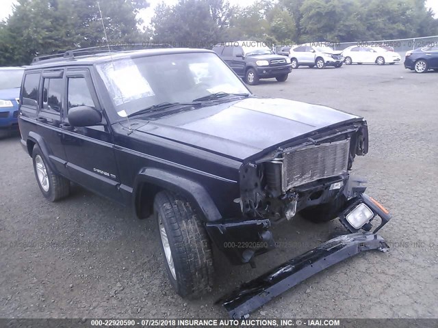 1J4FF68S2YL230919 - 2000 JEEP CHEROKEE LIMITED BLACK photo 1