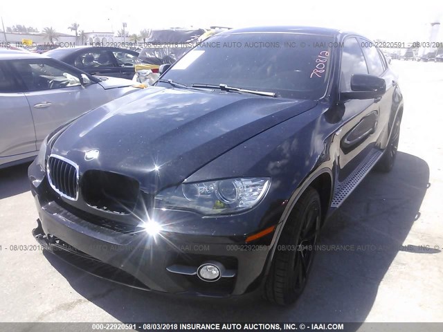 5UXFG2C5XCL780812 - 2012 BMW X6 XDRIVE35I BLACK photo 2