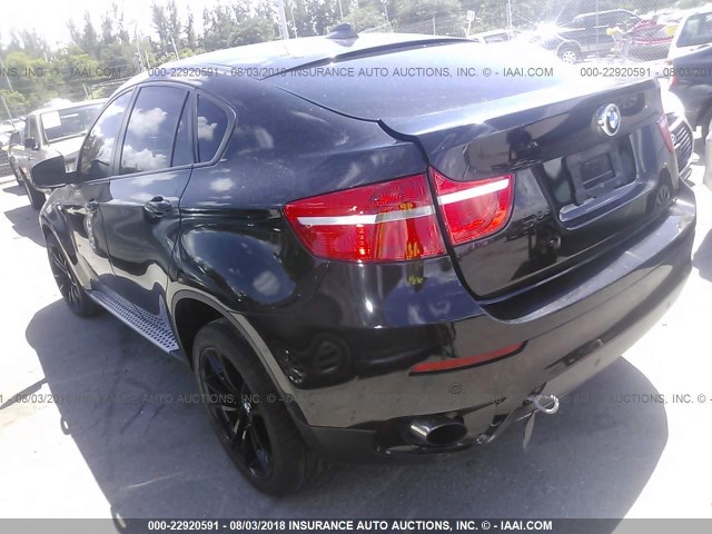 5UXFG2C5XCL780812 - 2012 BMW X6 XDRIVE35I BLACK photo 3