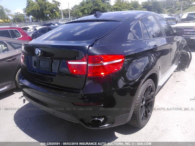 5UXFG2C5XCL780812 - 2012 BMW X6 XDRIVE35I BLACK photo 4