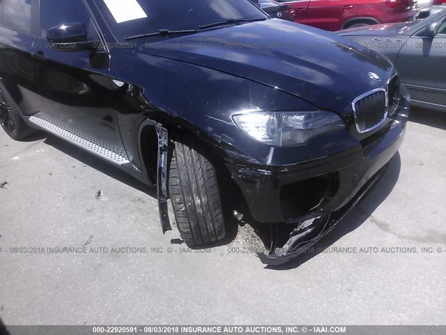 5UXFG2C5XCL780812 - 2012 BMW X6 XDRIVE35I BLACK photo 6